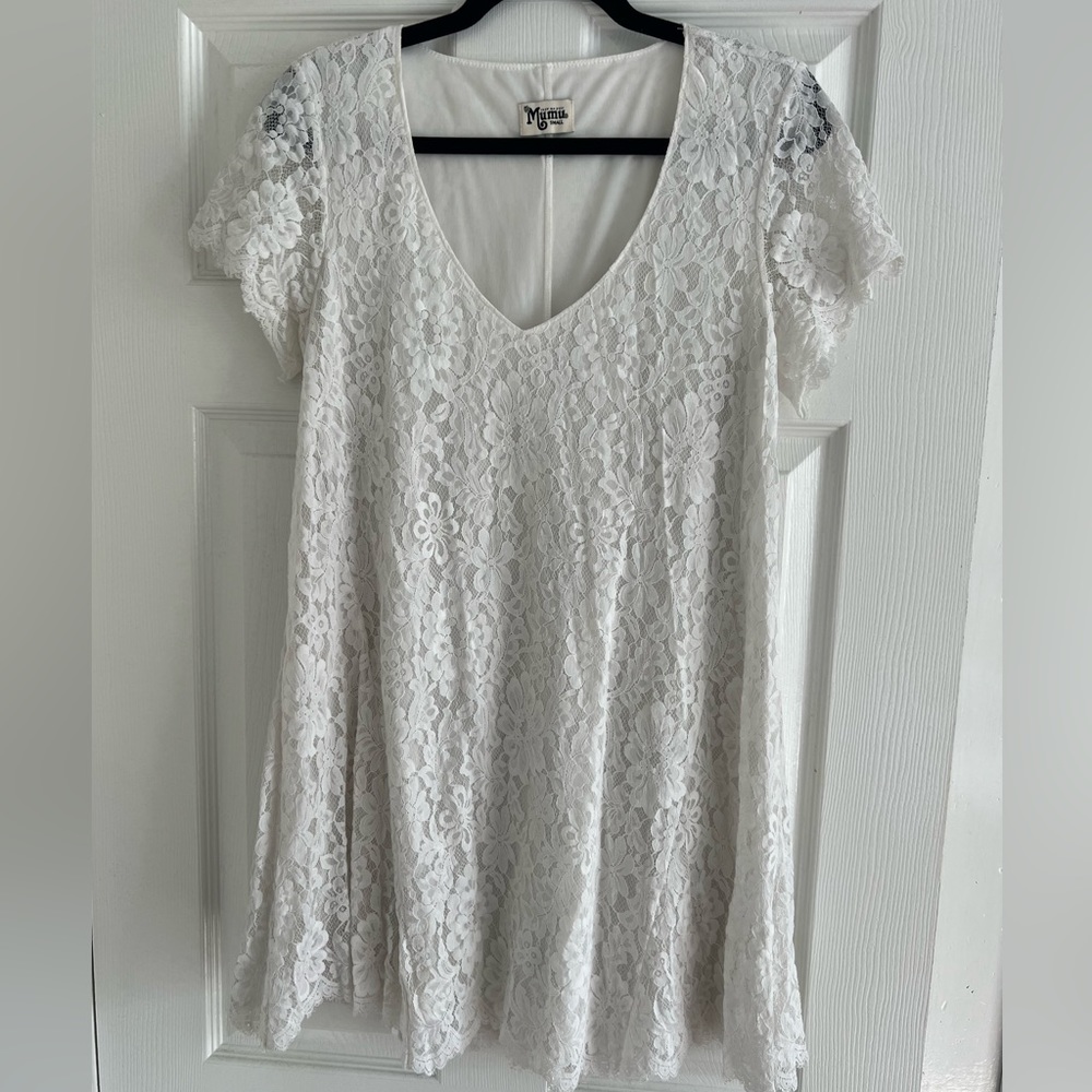 Show me your Mumu white lace dress size S